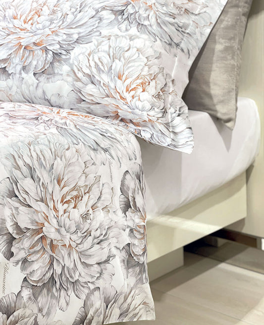 LENZUOLO SOTTO CON ANGOLI IN RASO MATRIMONIALE | BLUMARINE HOME