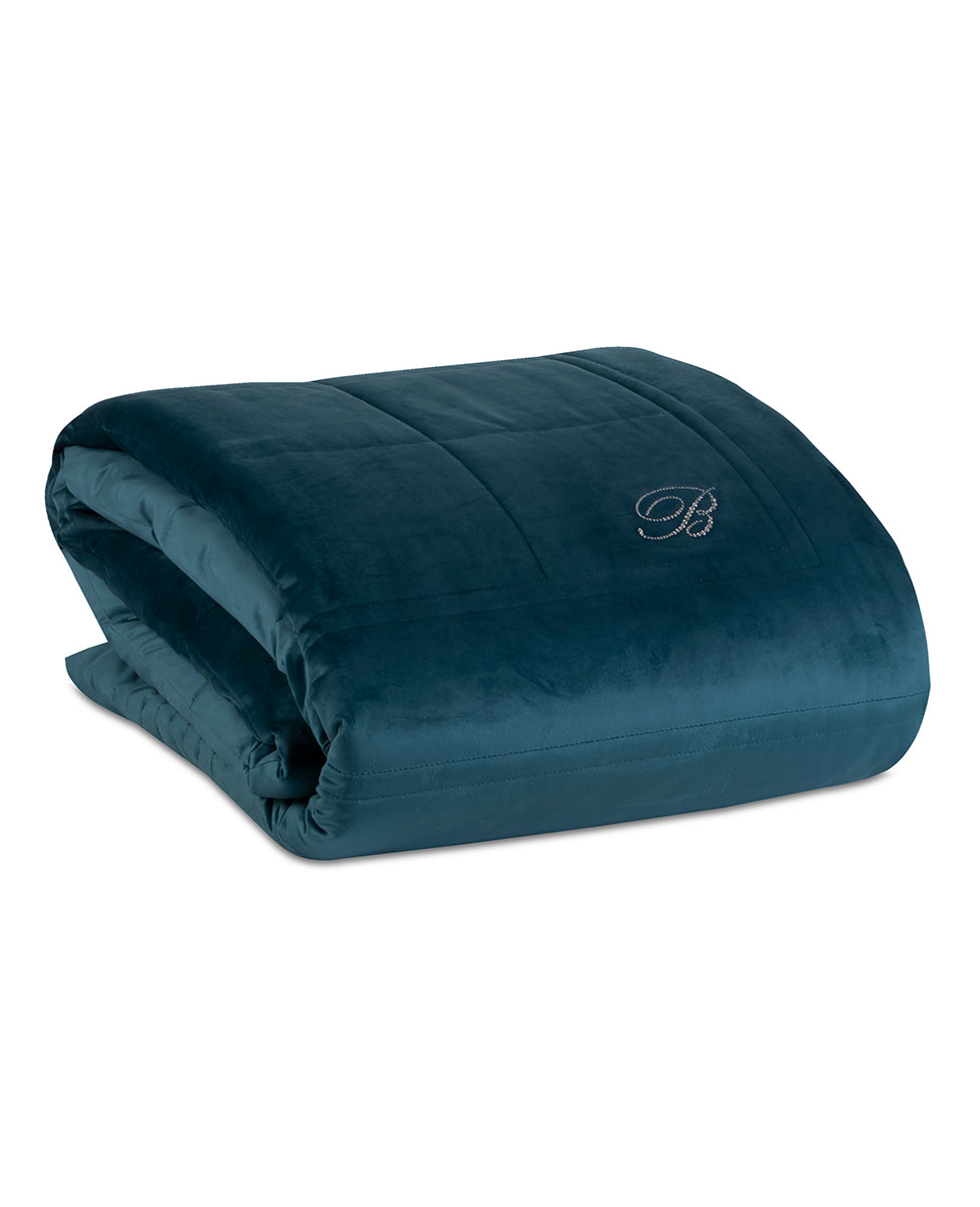 COPRILETTO BLU VELVET MATRIMONIALE | BLUMARINE HOME