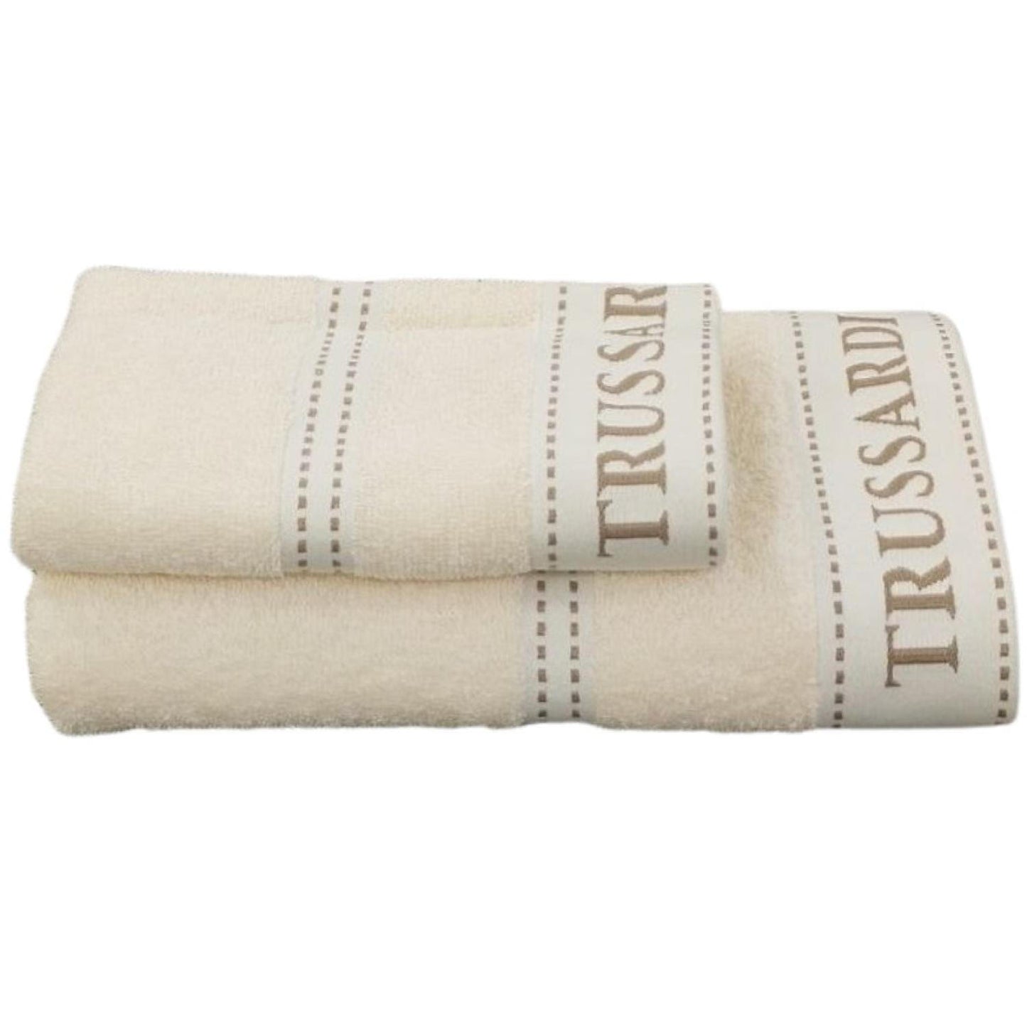 SET ACIUGAMANI 1 + 1 COTONE RIBBON I TRUSSARDI