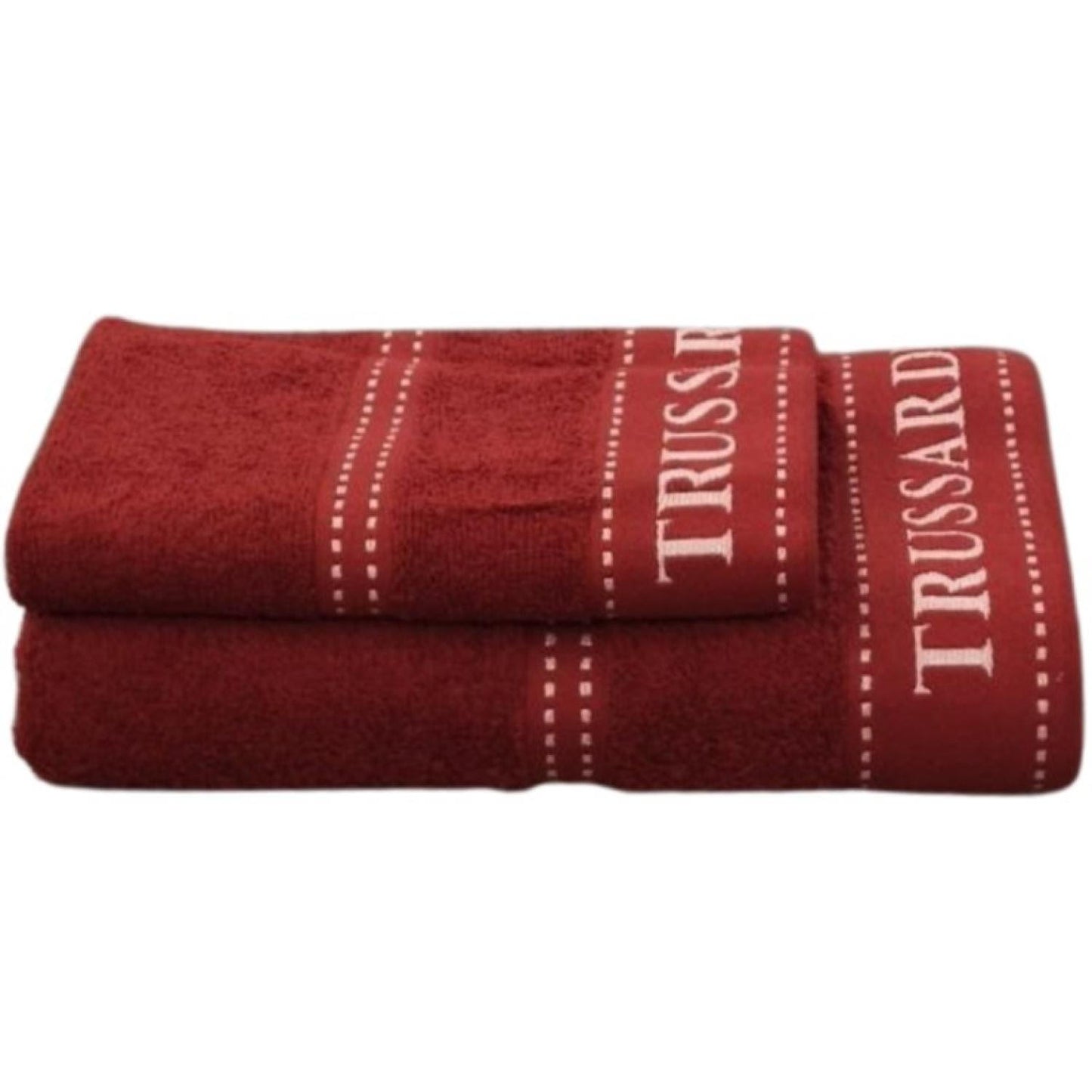 SET ACIUGAMANI 1 + 1 COTONE RIBBON I TRUSSARDI