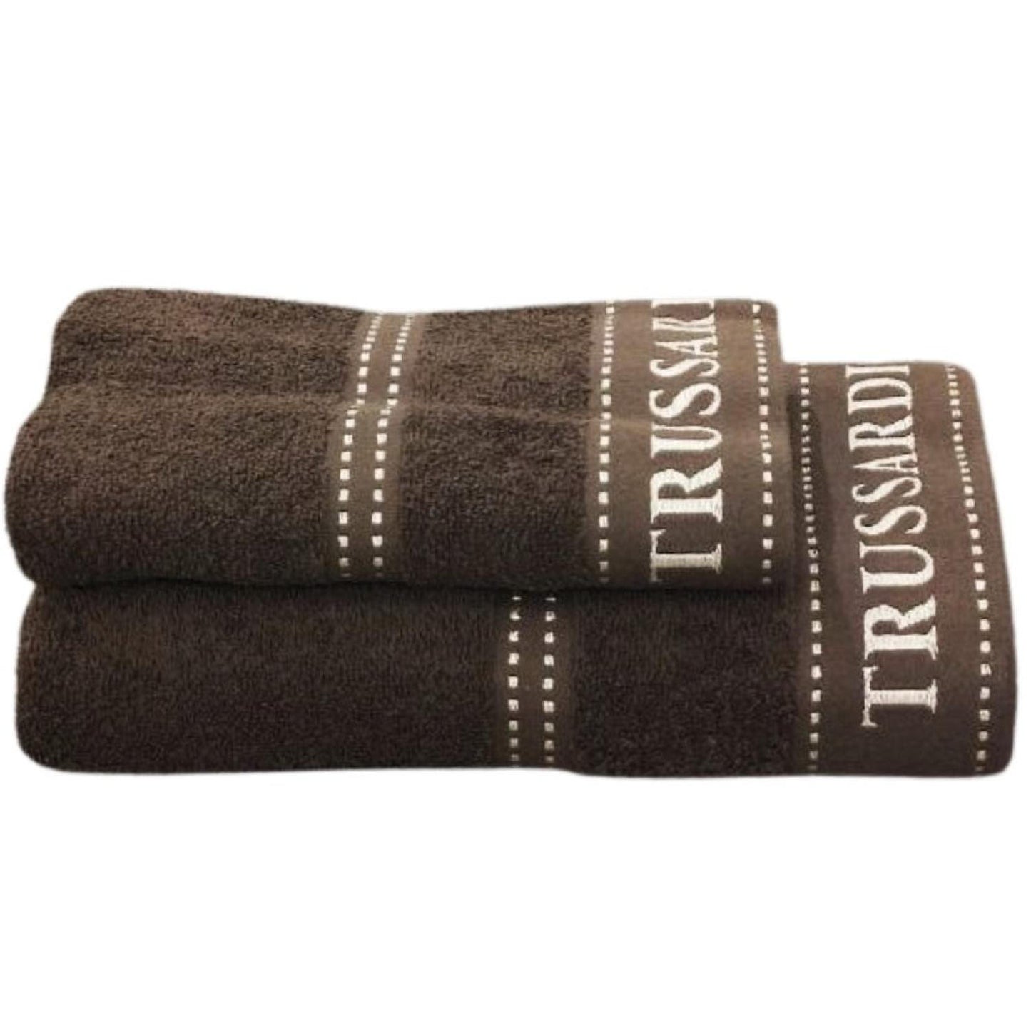 SET ACIUGAMANI 1 + 1 COTONE RIBBON I TRUSSARDI