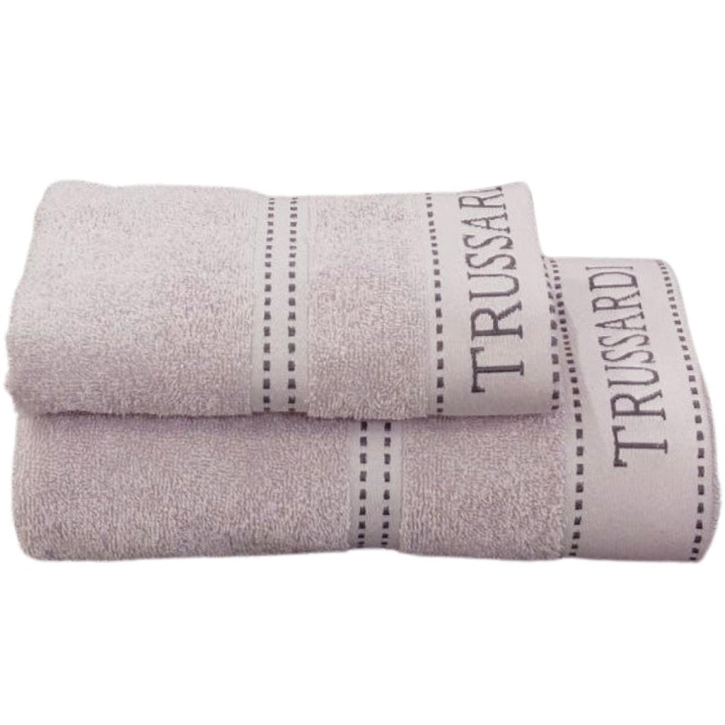 SET ACIUGAMANI 1 + 1 COTONE RIBBON I TRUSSARDI