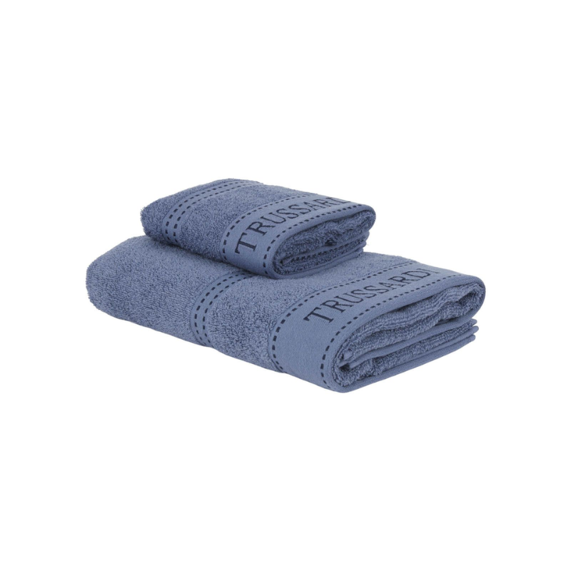 SET ACIUGAMANI 1 + 1 COTONE RIBBON I TRUSSARDI