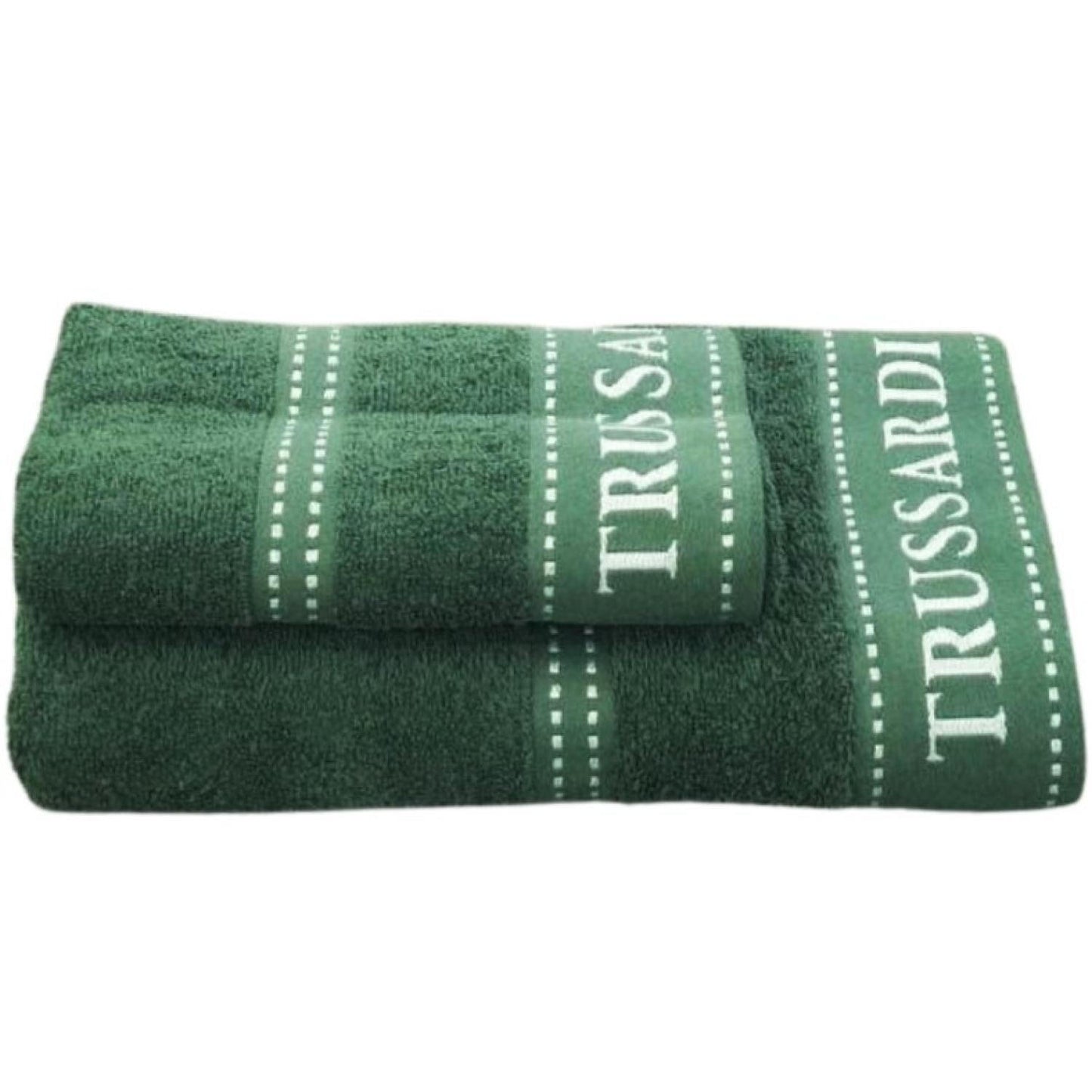 SET ACIUGAMANI 1 + 1 COTONE RIBBON I TRUSSARDI