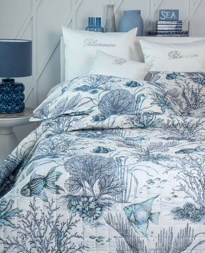 Blumarine Home-Copriletto trapuntato Tropical matrimoniale
