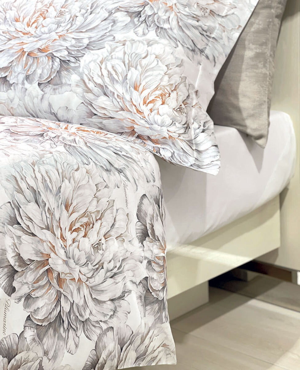 LENZUOLO SOTTO CON ANGOLI IN RASO MATRIMONIALE | BLUMARINE HOME
