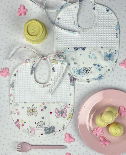 Set 3 Bavaglini Farfalle-Blumarinebaby