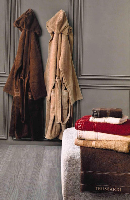 SET ACIUGAMANI 1 + 1 COTONE RIBBON I TRUSSARDI