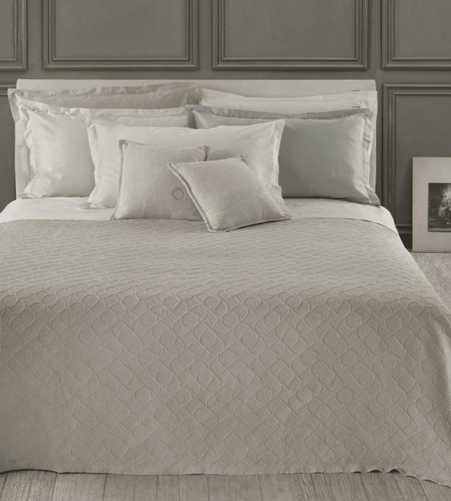 COPRILETTO LISCIO MATRIMONIALE CONTEMPORARY LOGO I TRUSSARDI