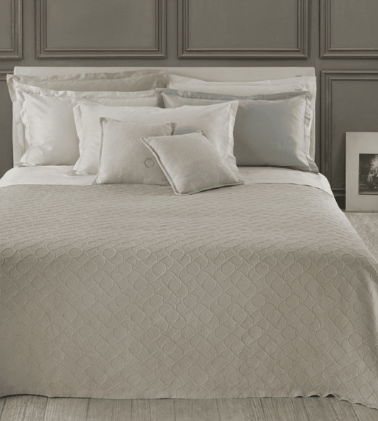 COPRILETTO LISCIO MATRIMONIALE CONTEMPORARY LOGO I TRUSSARDI