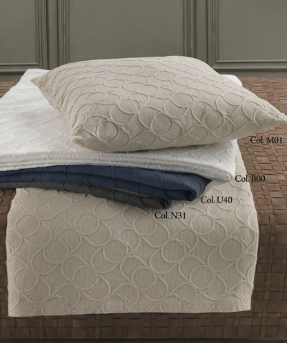 COPRILETTO LISCIO MATRIMONIALE CONTEMPORARY LOGO I TRUSSARDI