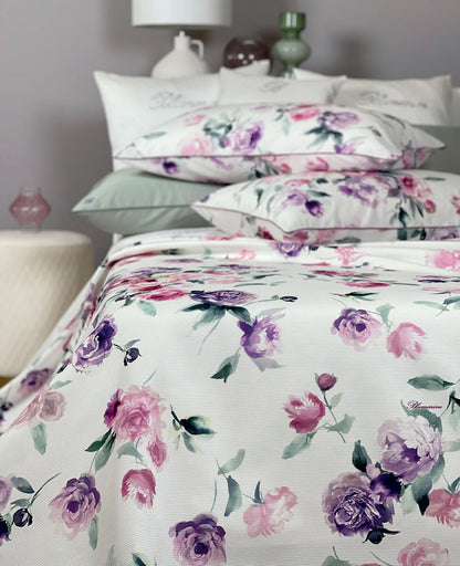 Blumarine Copriletto liscio matrimoniale Biancofiore