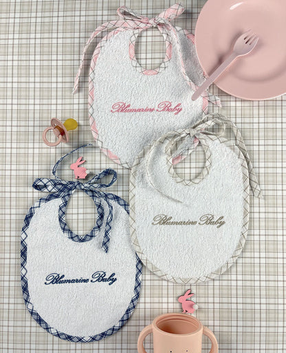 Set 3 bavaglini in spugna British-Blumarine baby