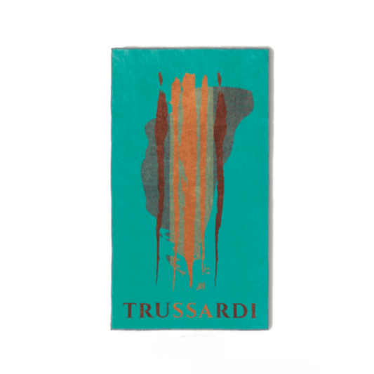 TRUSSARDI - Telo Mare Brushed in Spugna di Lusso