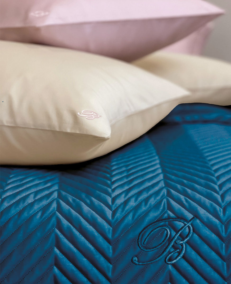 Blumarine Home | Copriletto trapuntato Stile blu