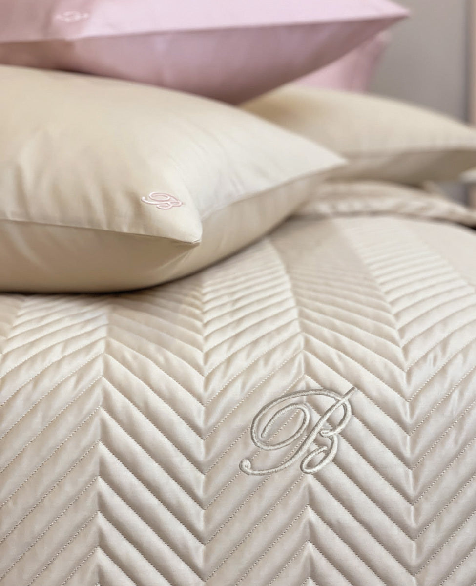 Blumarine Home | Copriletto trapuntato Stile blu