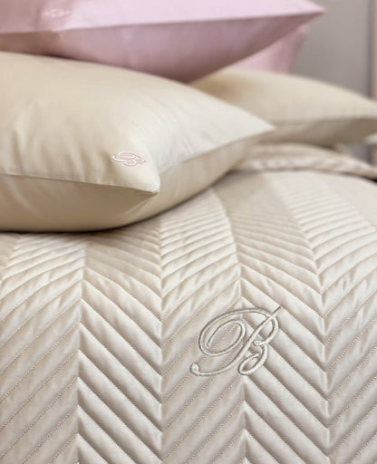Blumarine Home | Copriletto trapuntato Stile blu