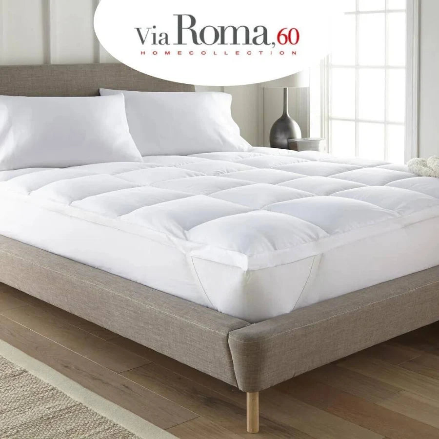 Topper Coprimaterasso Trapuntato-Via ROMA